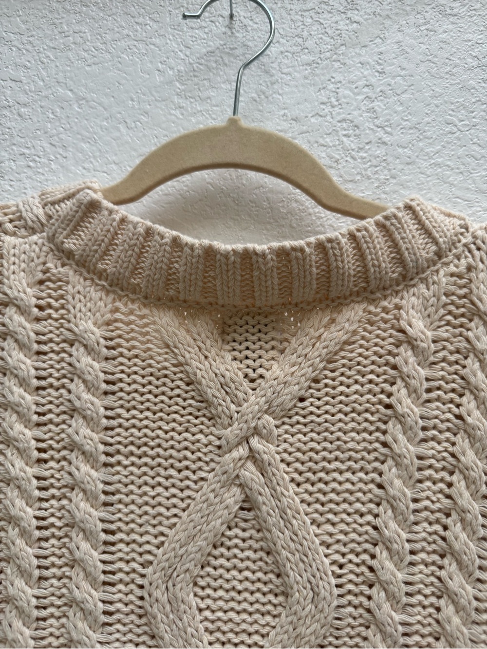 Princess Polly Cream Cable Knit Cropped Sweater Vest - Picture 15 of 15